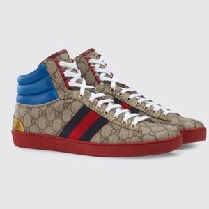 Gucci Ace GG high-top sneaker GUCCI SIZE 08+